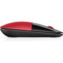 HP Ratón Inalámbrico Z3700 Ambidiestro Rojo y Negro 1200 DPI